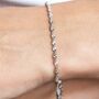 Delicate Twisted Silver Plated Spiral Chain Bracelet, thumbnail 1 of 4