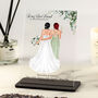 Gift For Best Friend On Her Wedding Day Acrylic Plaque, thumbnail 1 of 6