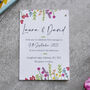 Digital Wildflower Floral Wedding Invitations, thumbnail 1 of 6