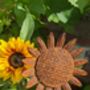 Metal Sunflower Garden Ornament Stake, thumbnail 2 of 3