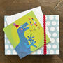 Dinosaur 4th Birthday Card, thumbnail 1 of 5