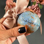 Personalised Gold Leaf Christmas Tree Bauble, thumbnail 2 of 7