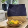 Jute And Canvas Tote Bag With Personalisation, thumbnail 7 of 7