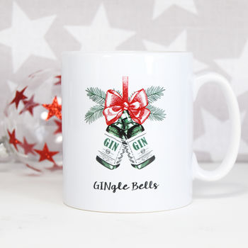 'Gingle Bells' Christmas Gin Mug, 2 of 2