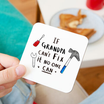 If Grandad Cant Fix It No One Can Coaster, 2 of 9