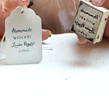 Homemade With Love Personalised Rubber Stamp, 2 of 3