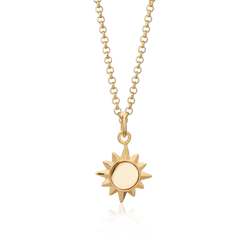 Sunshine Necklace, Sterling Silver Or Gold Plated By Lily Charmed