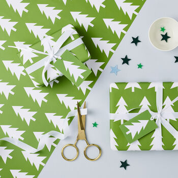 Christmas Tree Wrapping Paper Set, 3 of 3