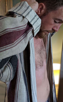 Port Stripe Organic Cotton Reversible Dressing Gown Robe, 8 of 10