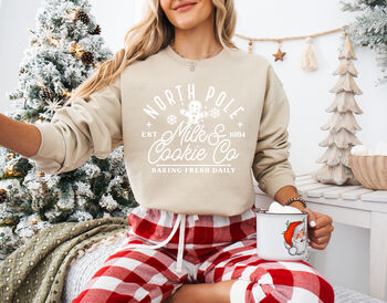Milk And Cookies Christmas Sweatshirt, 7 of 10