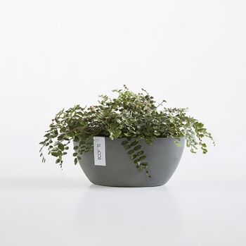 Ecopots Sofia Oval Plant Pot Made From Recycled Plastic, 2 of 9