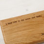 Personalised Solid Oak Serving Board, thumbnail 3 of 8