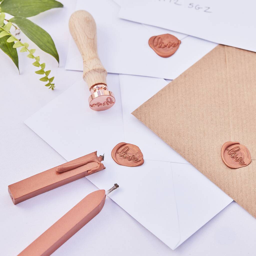 Wax Seal Wedding Invitations Stamp Kit By Ginger Ray