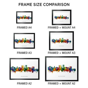 Maidstone Skyline Cityscape Art Print, 5 of 12