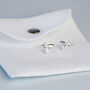 Sterling Silver Leaf Hook Earrings, thumbnail 5 of 6