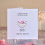New Baby Congratulations Button Card, thumbnail 2 of 5