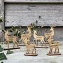 Wooden Personalised Deer Table Place Names, thumbnail 1 of 5
