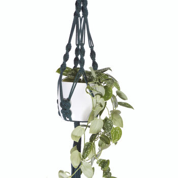 Recycled Macramé Plant Hanger, 6 of 8