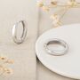 Sterling Silver Hinged Huggie Hoop Earrings – 20mm, thumbnail 2 of 6