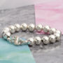 Chunky Sterling Silver Classic Ball Bracelet, thumbnail 1 of 3