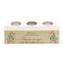 Personalised Christmas Foliage Triple Tea Light Holder And Storage Box, thumbnail 4 of 4