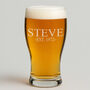 Personalised Birthday Name And Established Pint Glass, thumbnail 1 of 4