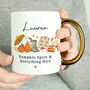Personalised Autumn Leaves Gold Handled Mug, thumbnail 3 of 4