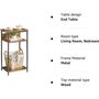 Three Tier End Table Side Bedside Table With Shelf, thumbnail 8 of 10