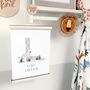 Personalised Zebra Initial Nursery Print, thumbnail 6 of 8