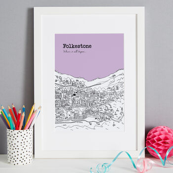 Personalised Folkestone Print, 3 of 11