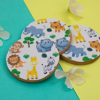 Cute Safari A4 Tiled Icing Sheet, 2 of 5