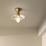 Classic Ribbed Glass Ceiling Light, thumbnail 2 of 6