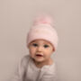 Personalised Baby Hat With Pom Pom, thumbnail 2 of 8