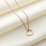 Personalised 9ct Gold And Diamond Message Necklace, thumbnail 2 of 8