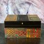 Rectangular Hand Painted Indian Jewellery Box, thumbnail 2 of 3