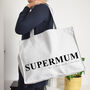 Supermum Personalised Oversized Shopping And Beach Bag, thumbnail 1 of 6
