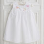 Girl's White Cotton Dragonfly Nightdress, thumbnail 4 of 5