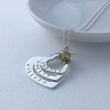 Personalised Multiple Heart Necklace, 6 of 8