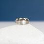 Personalised Silver Stainless Steel Spinner Ring, thumbnail 3 of 8