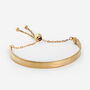 Gold Adjustable Cuff Slider Bracelet, thumbnail 1 of 4