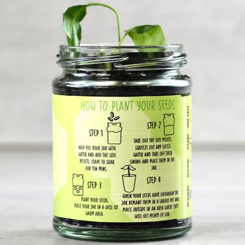 Personalised Bug Eating Plant Jar Grow Kit, 6 of 9