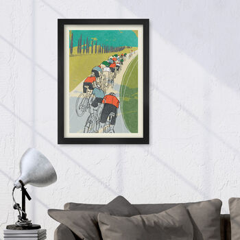 Following The Wheel Cycling Poster Print, 2 of 4