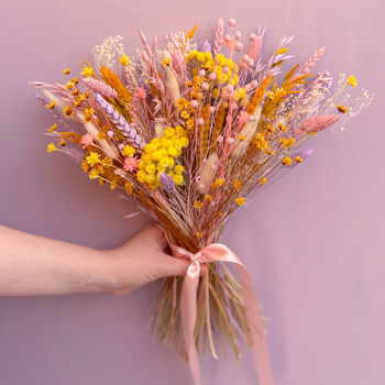 Pastel Dried Flower Arrangement, 2 of 9
