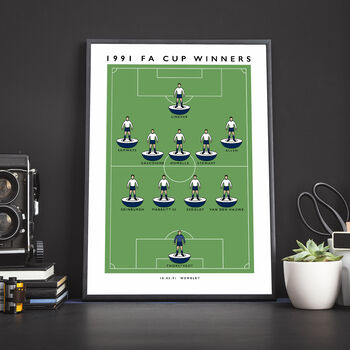 Tottenham 1991 Fa Cup Poster, 4 of 8