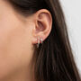 Tiny Star Huggie Earrings, thumbnail 2 of 3