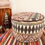 Tribal Design Bohemian Footstool Pouffe, thumbnail 1 of 7
