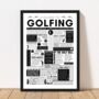 Golf Facts Print – Personalised Wall Art For Golfers, thumbnail 3 of 10