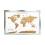 Travel Gifts World Map Cork Board With Pins, thumbnail 9 of 11