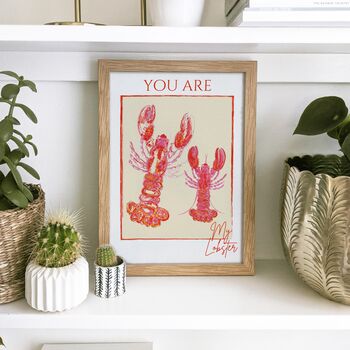 Personalised Lobster Wall Art Print | Digital Download, 3 of 3