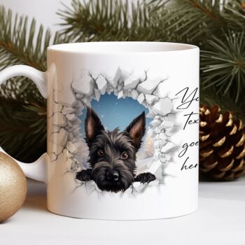 Personalised Christmas Scottish Terrier Break Through, 8 of 10
